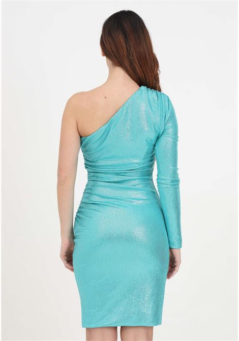 Turquoise one-shoulder women's dress ALMA SANCHEZ | ABITO ADABA-ELMARE